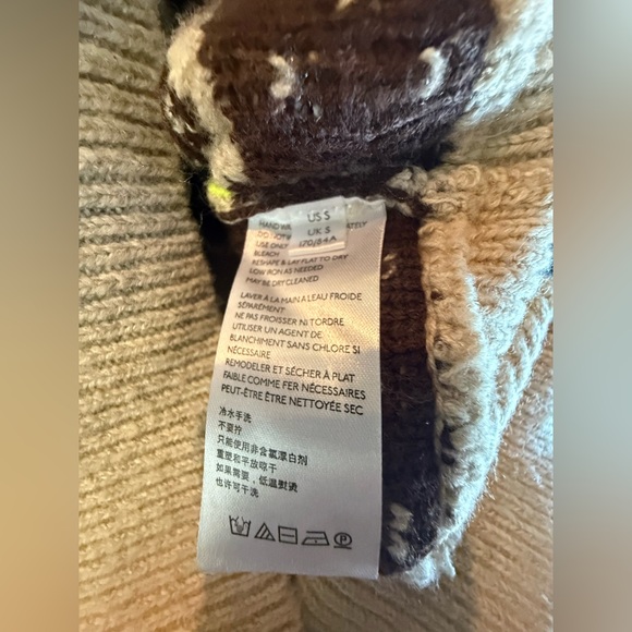 BDG. Jessie Half Zip Sweater. Neutrals & Greens. Size Small. - Picture 10 of 11